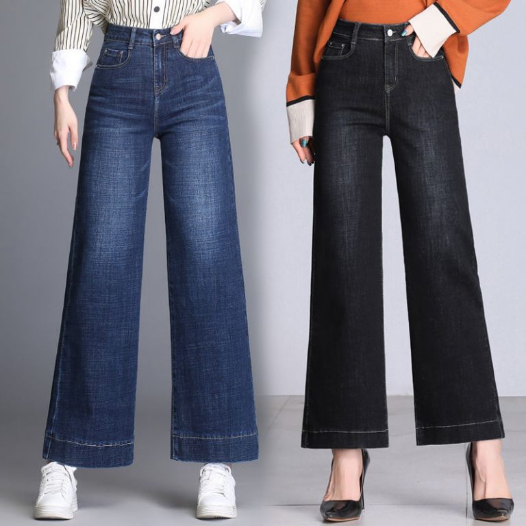 Quần Jeans Nữ Ống Rộng - Ảnh 5