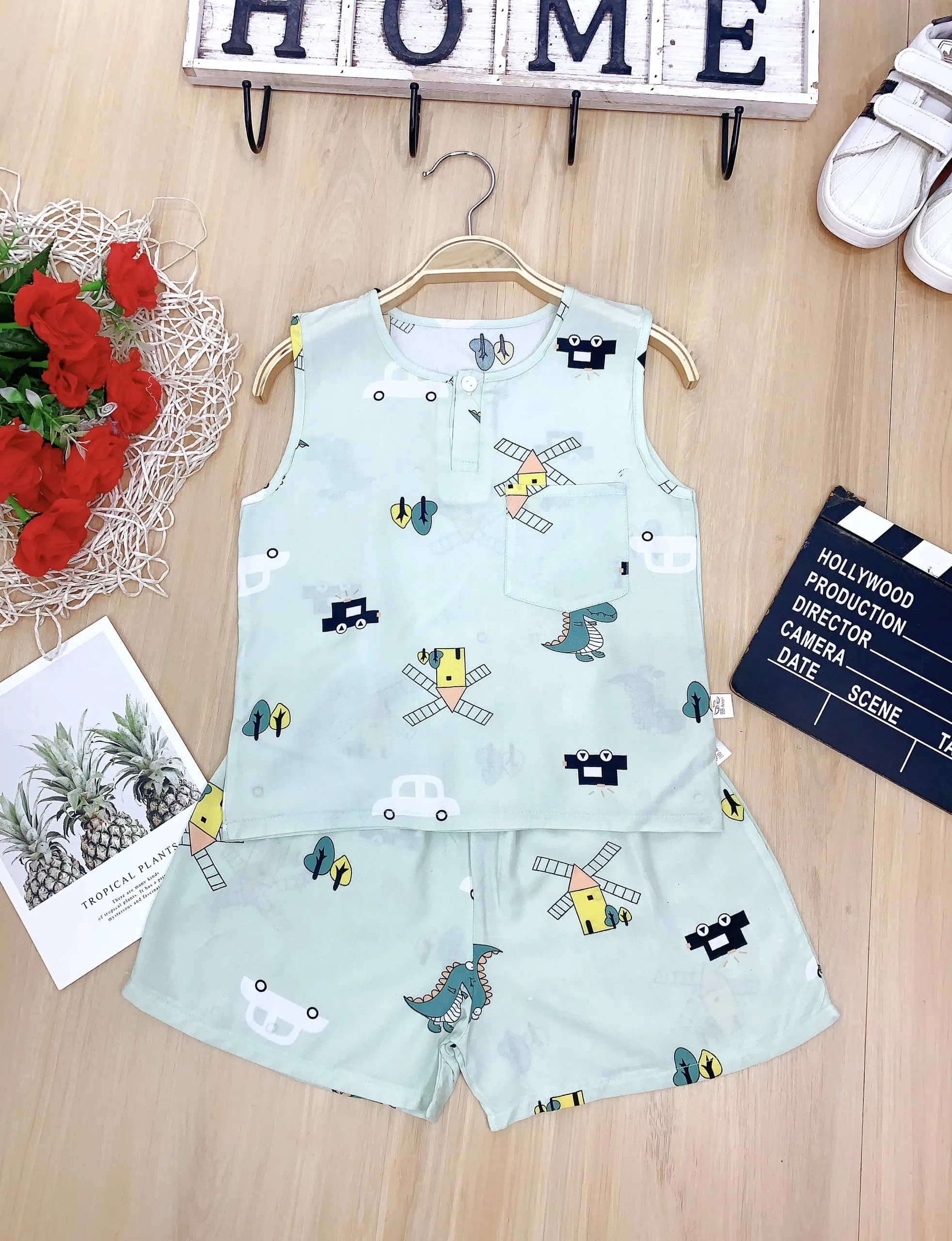 Bộ đùi lanh sát nách Bé Trai Nhí - Ảnh 8