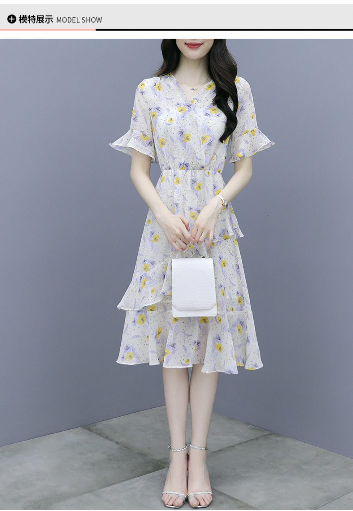 Đầm Hoa Tay Lỡ Bèo Xinh - Ảnh 4