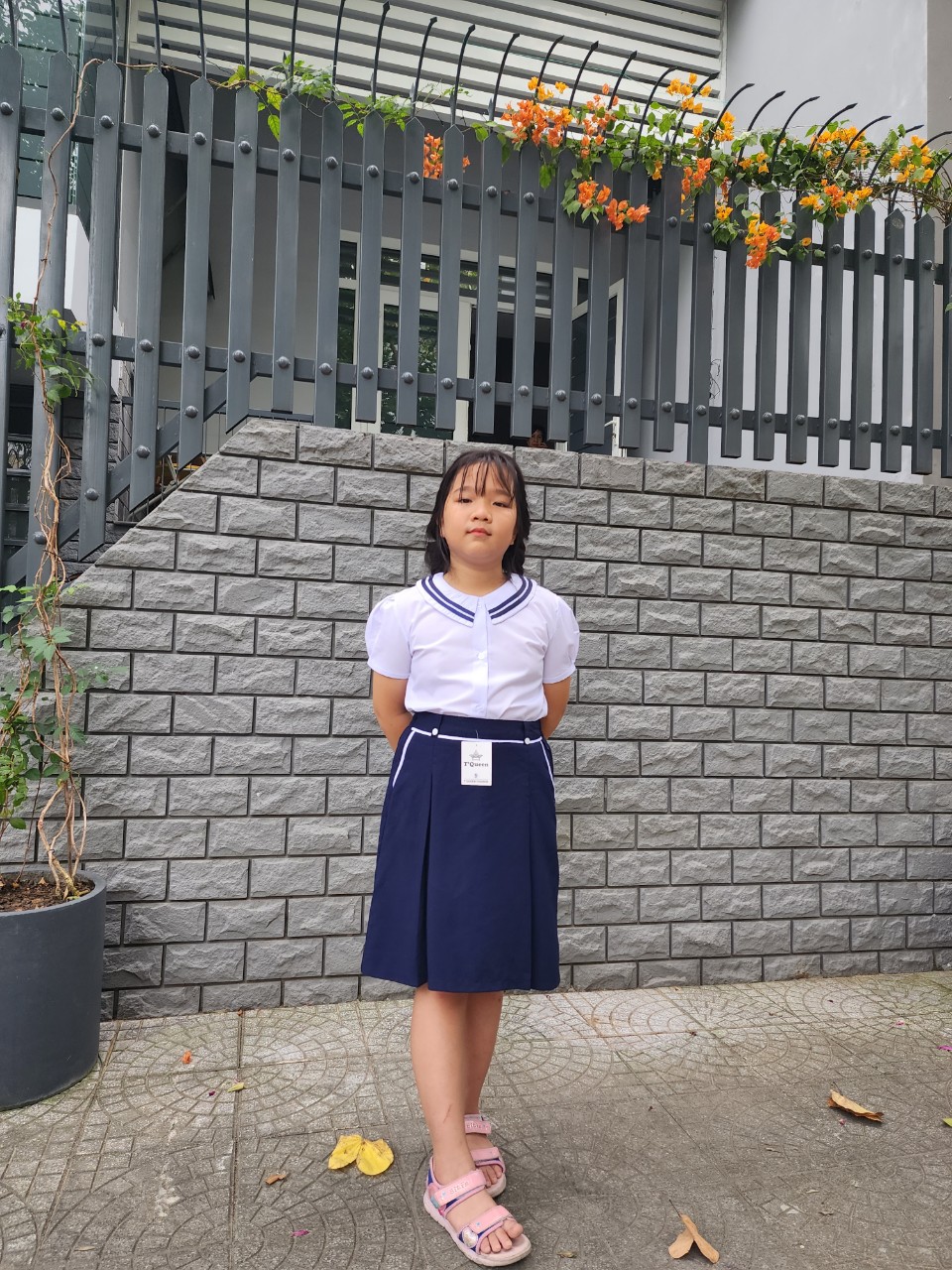 Đồng phục học sinh tiểu học - Chân váy đẹp bé gái cấp 1 xinh xắn - Ảnh 8