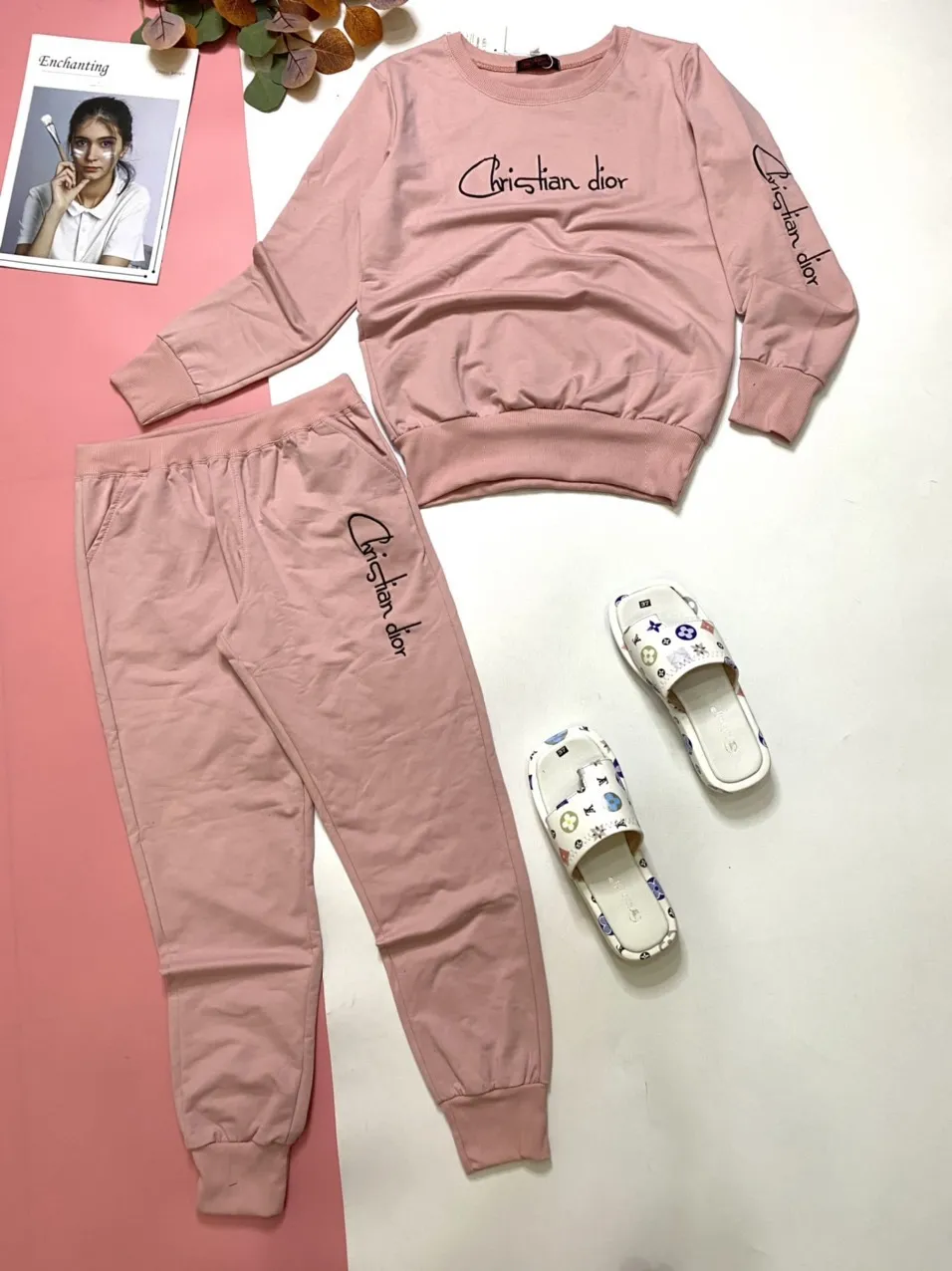 Bộ Nỉ TD phối thêu Chirstan
