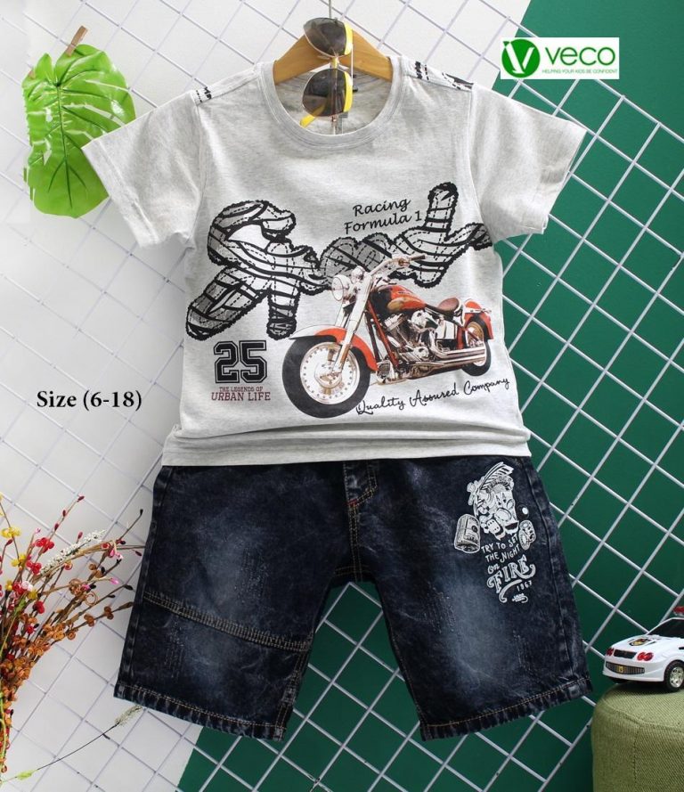 Bộ Jeans Bé Trai Xe Mô Tô 2 - Ảnh 4