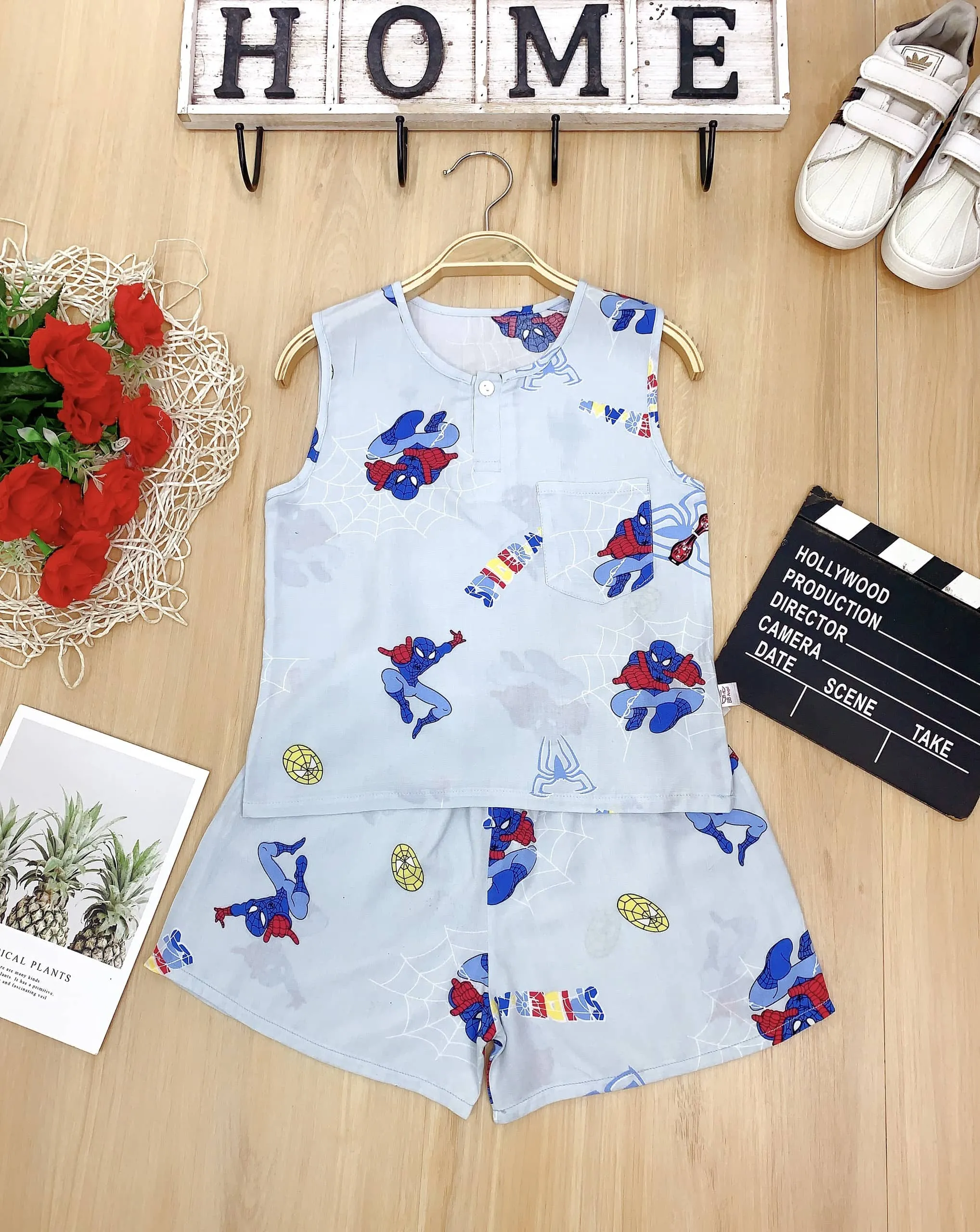 Bộ đùi lanh sát nách Bé Trai Nhí - Ảnh 4