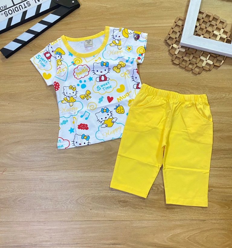 Đồ Bộ Lửng Hello Kitty - Ảnh 3