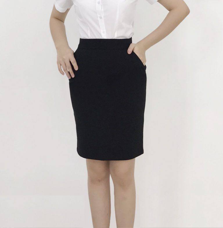 Chân váy ôm công sở ngang gối - Ảnh 4
