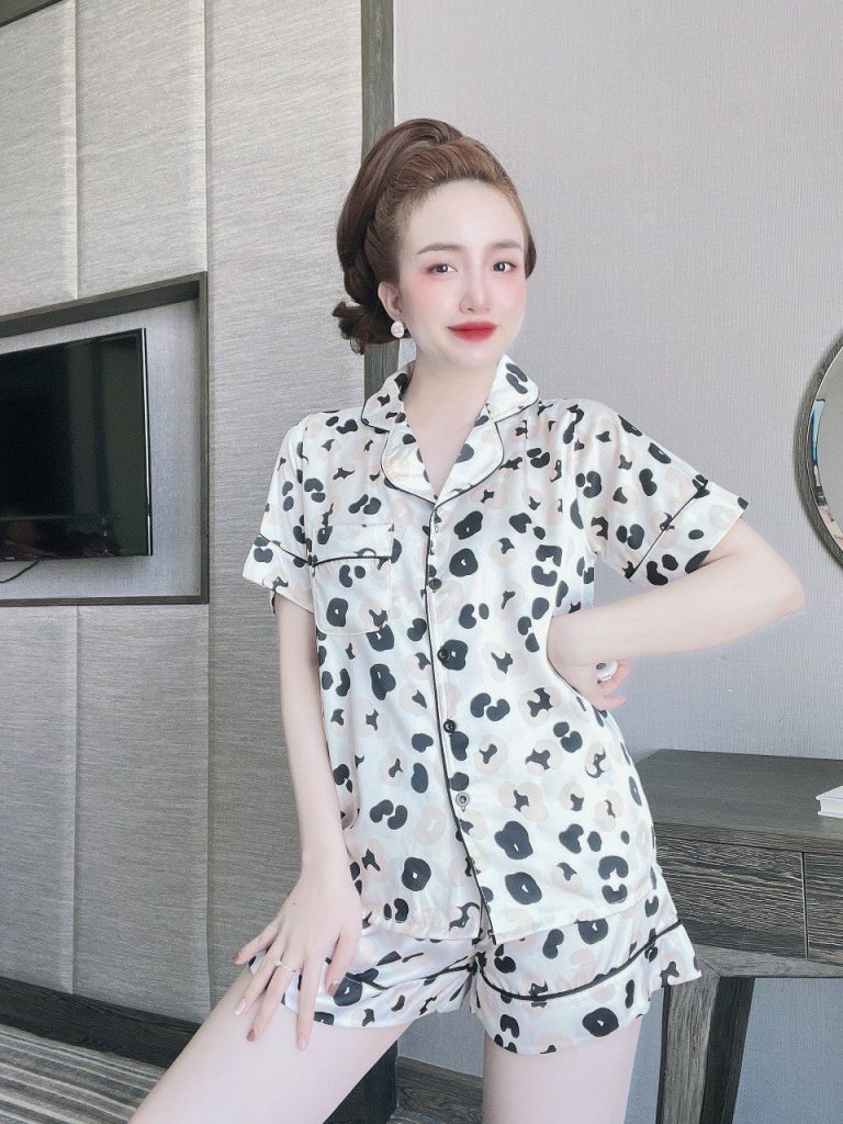 Đồ đùi pịama lụa latin - Ảnh 6