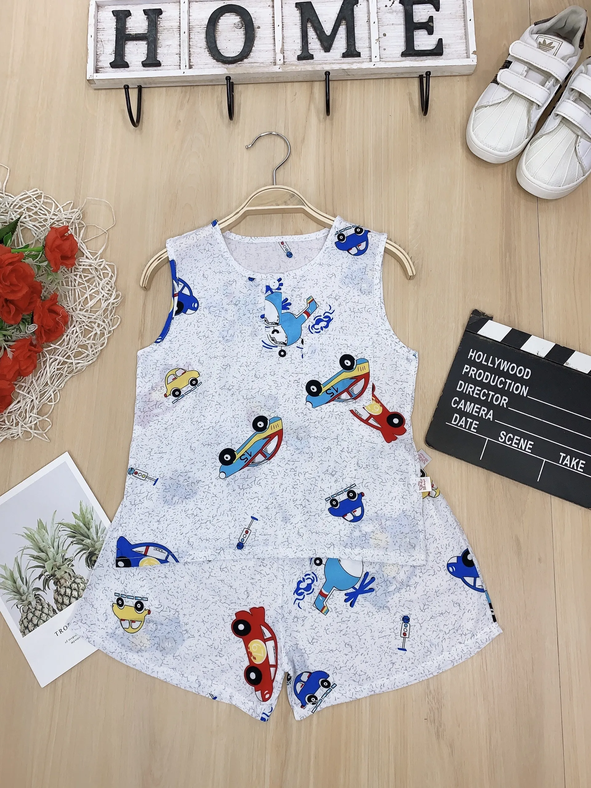 Bộ đùi lanh sát nách Bé Trai Nhí - Ảnh 2
