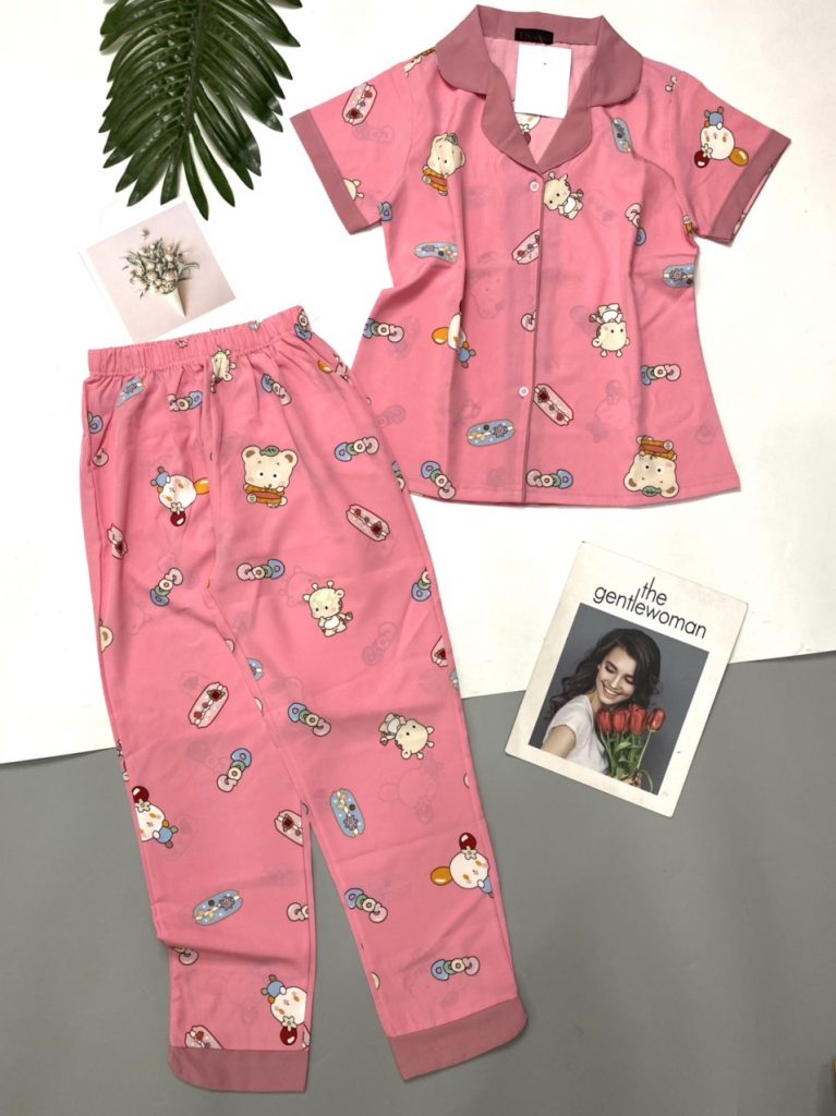 Pijama lụa thái - Ảnh 5