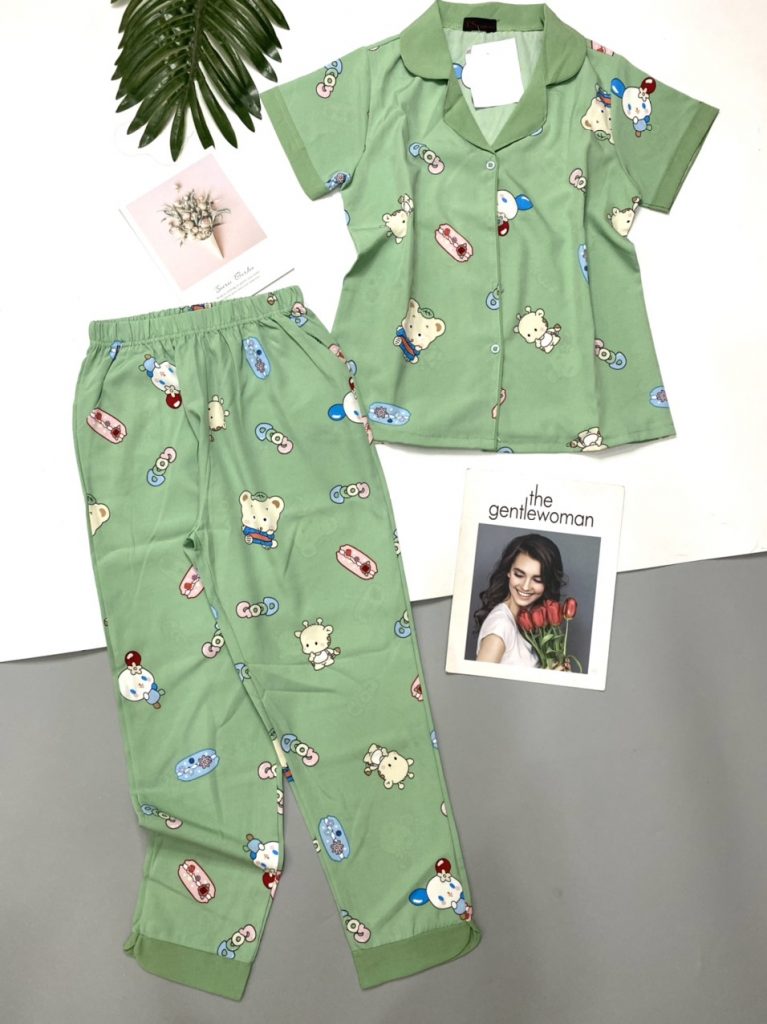 Pijama lụa thái - Ảnh 7