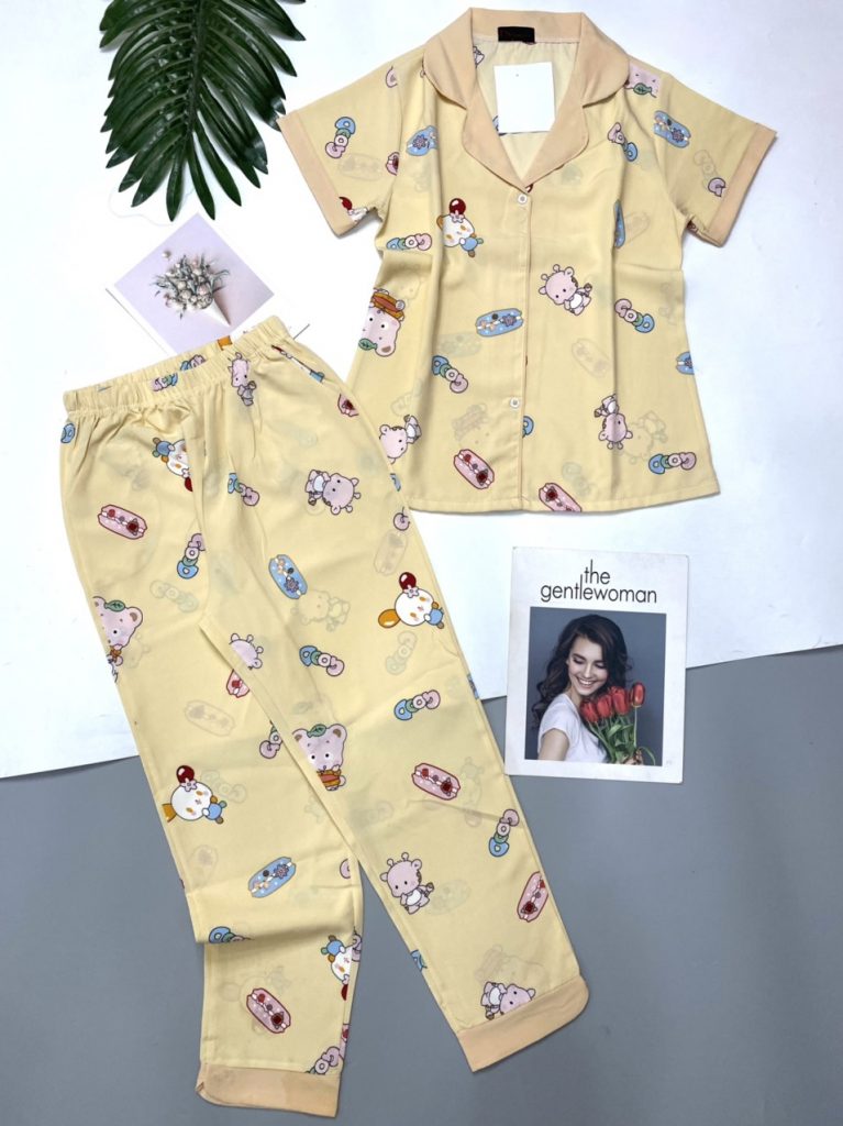 Pijama lụa thái - Ảnh 4