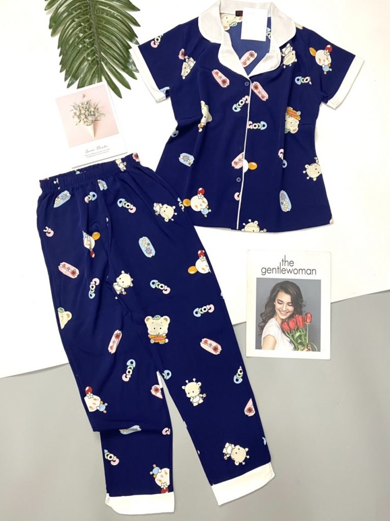 Pijama lụa thái - Ảnh 6
