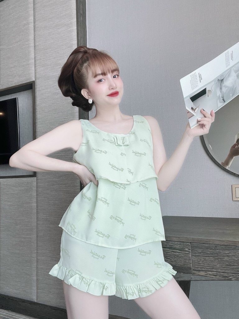 Bộ đùi cộc tay chất mango - Ảnh 5