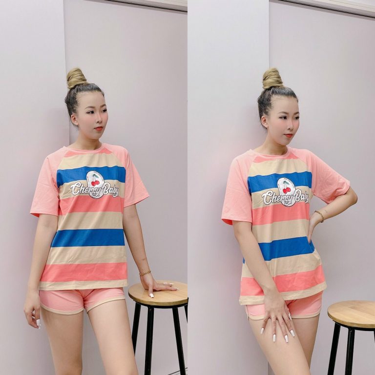 Bộ đùi thun thái sọc nhiều màu - Ảnh 5