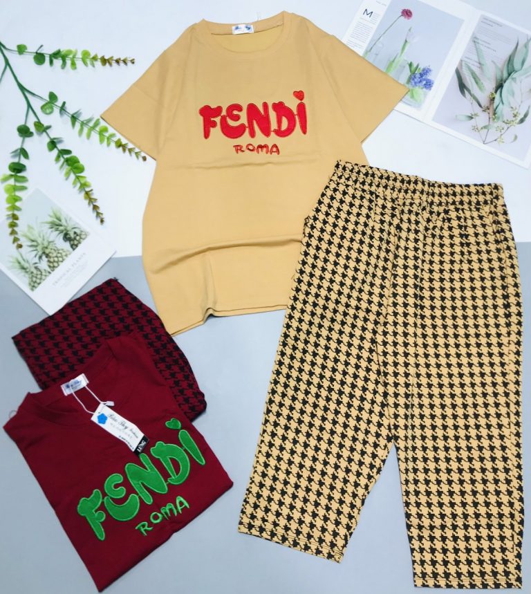 Bộ lững thun thái fendi roma - Ảnh 6
