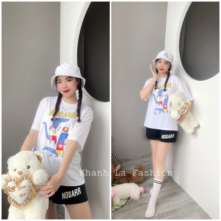 Đùi thun cotton khủng long in trước - Ảnh 4
