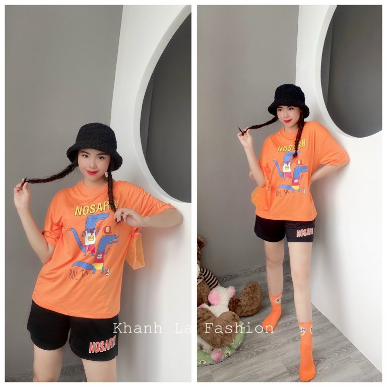 Đùi thun cotton khủng long in trước - Ảnh 3