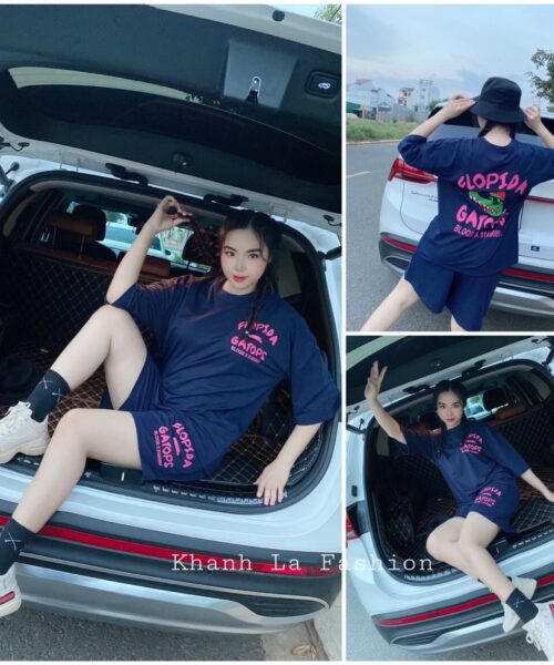 Đùi thun in hình cá sấu