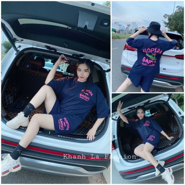 Đùi thun in hình cá sấu