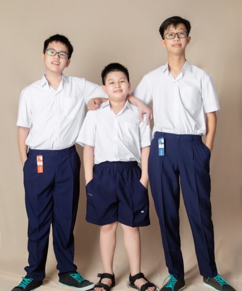 Đồng phục học sinh nam quần tây lưng thun