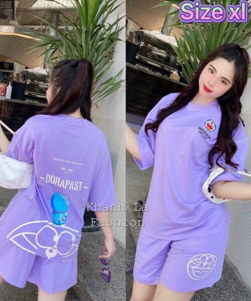 Bộ đùi thun Cotton Doraemon