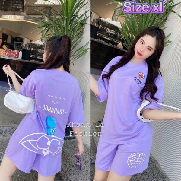 Bộ đùi thun Cotton Doraemon