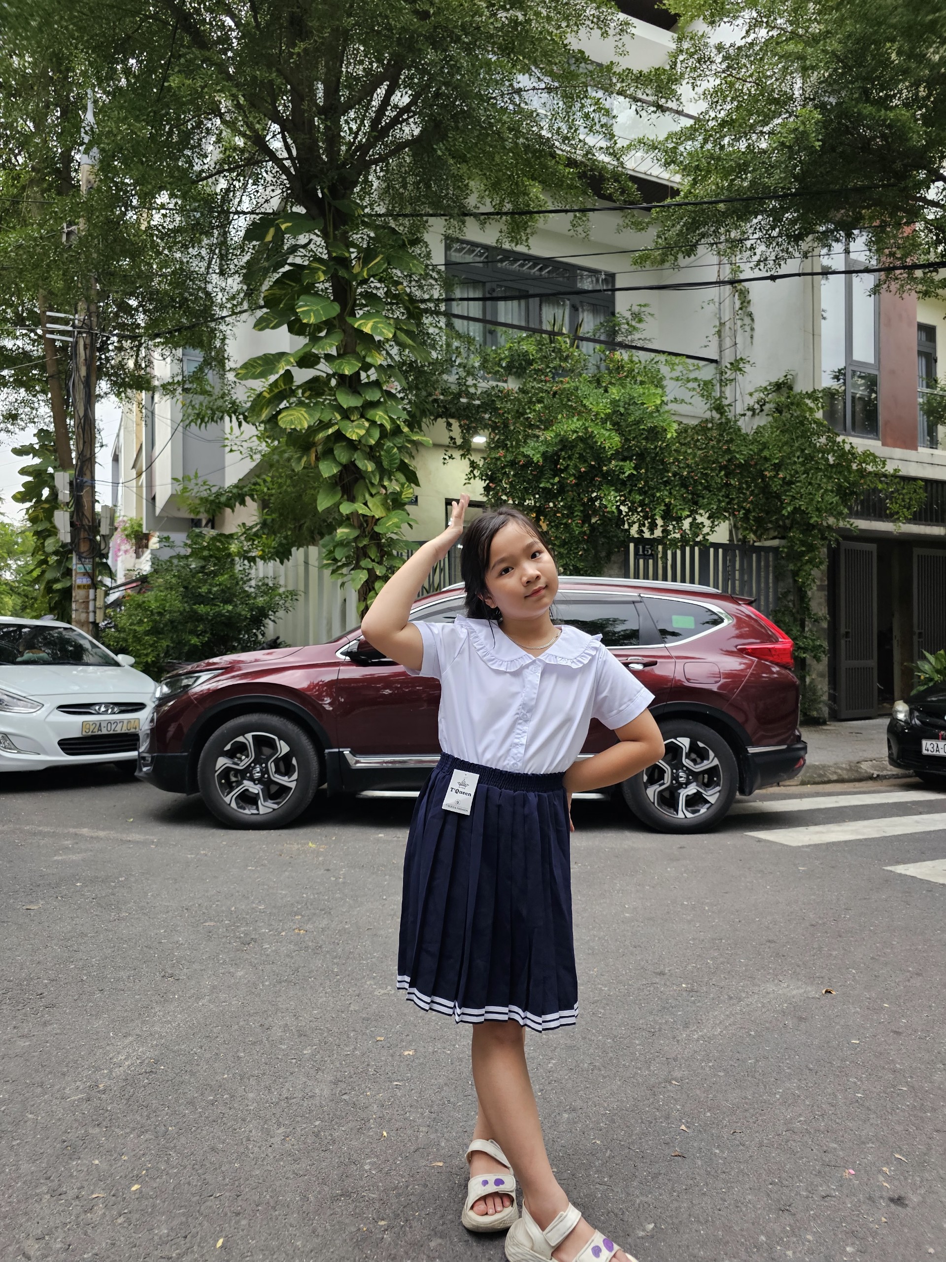 Đồng phục học sinh tiểu học - Chân váy đẹp bé gái cấp 1 xinh xắn - Ảnh 11