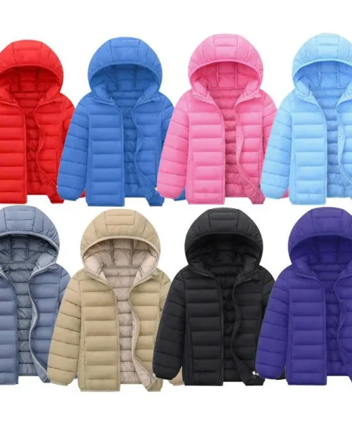 Áo phao trơn cao cấp - Áo phao nhẹ, gấp gọn siêu mềm mại cho bé trai bé gái