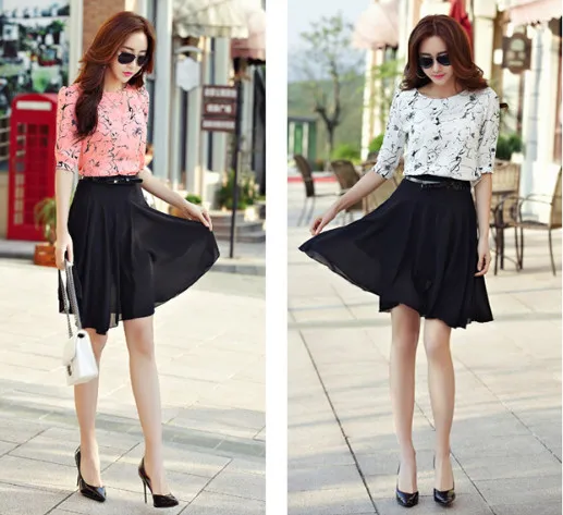 áo sơ mi voan tay lỡ họa tiết
