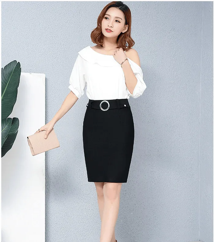 1157604056068 cách phối đồ với chân váy bút chì
