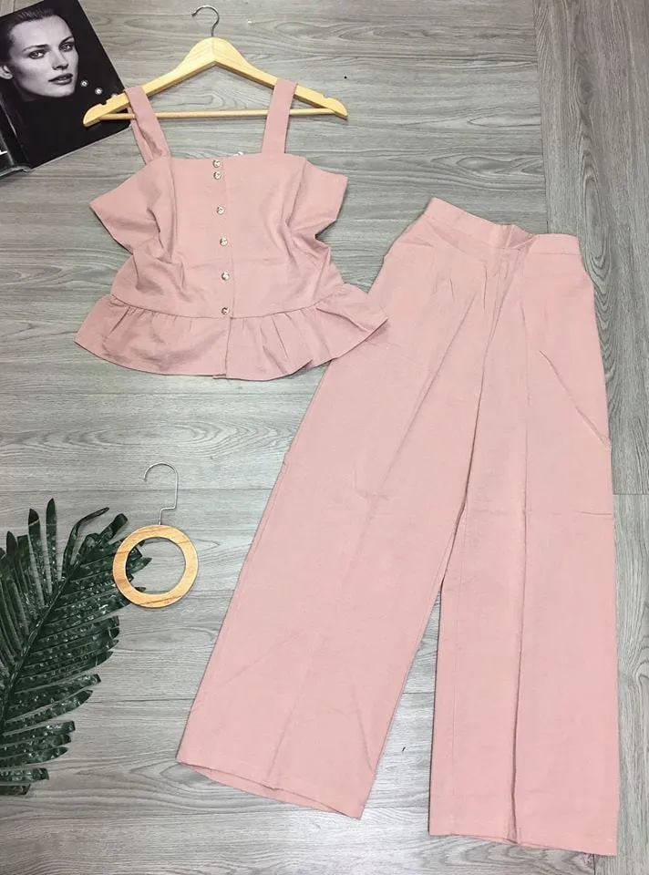đồ bộ ống rộng áo sát nách