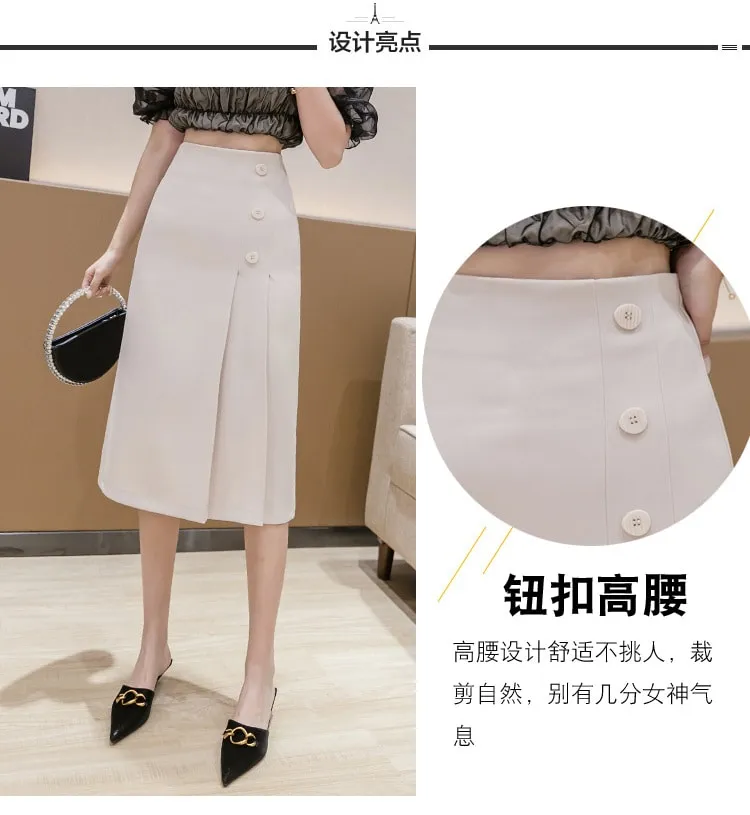 cách phối đồ với chân váy trắng chữ a dài
