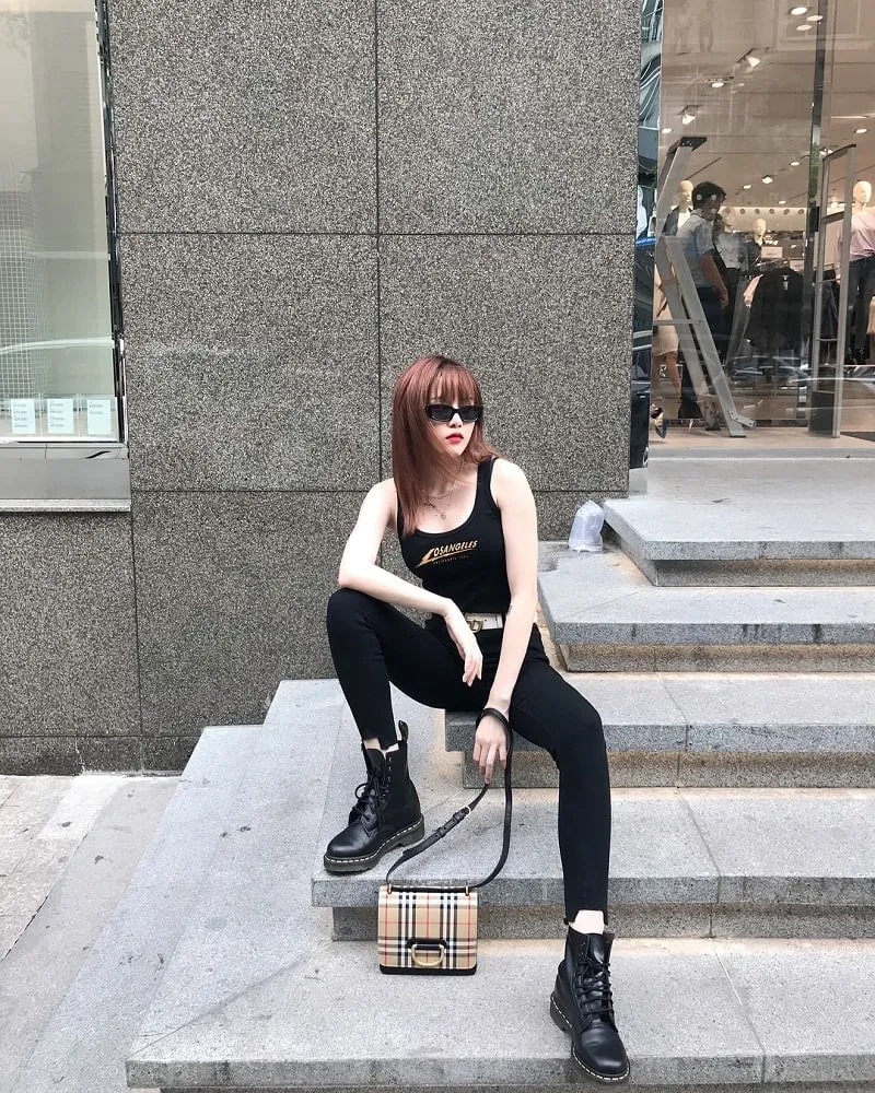 quần legging phối áo 3 lỗ