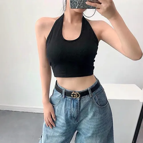 áo croptop cổ yếm
