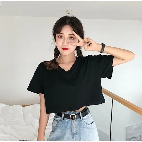 áo croptop dáng rộng