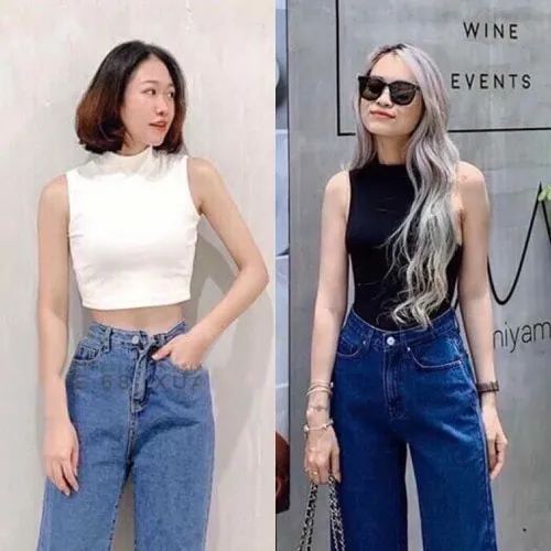 áo croptop body sát nách