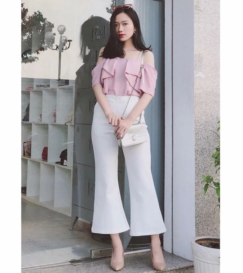 ao-mau-hong-ket-hop-voi-quan-mau-trang-thi-dep áo màu hồng kết hợp với quần màu trắng thì đẹp