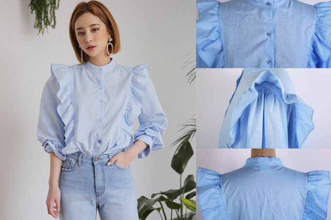 cách mặc áo bèo nhún cho bạn gái mảnh mai
