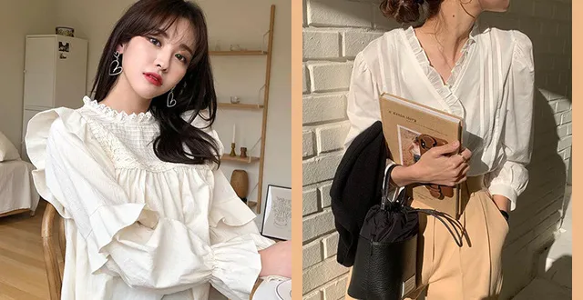 áo bèo nhún thích hợp cho người gầy
