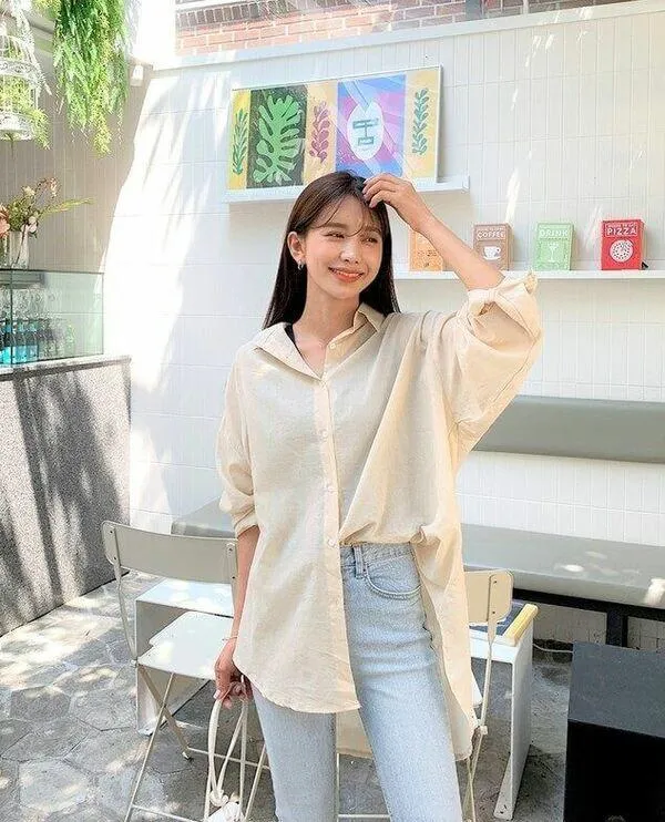 áo oversize thích hợp với người gầy