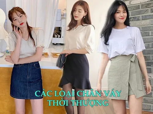 chân váy midi là gì, chân váy bút chì là gì, chân váy chữ A là gì, chân váy xòe là gì, chân váy xếp ly là gì