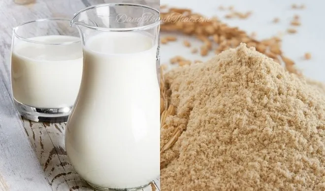 cách làm đẹp sau sinh cho da bằng cám gạo