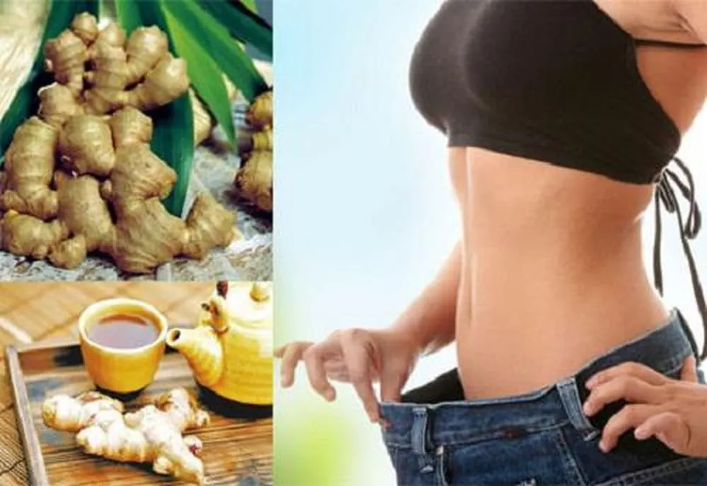 giảm mỡ bụng hiệu quả với gừng