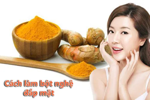 cách làm bột nghệ đắp mặt