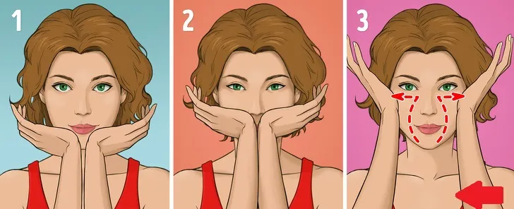 cách massage mặt thon gọn cằm và gò má