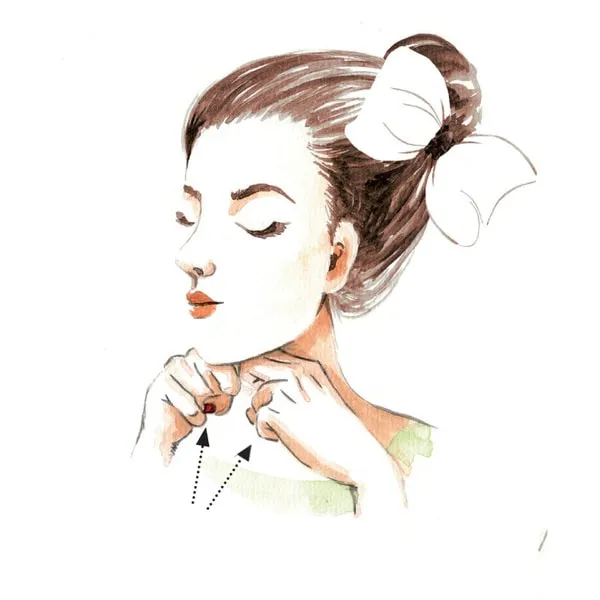 cách massage mặt thon gọn đường viền hàm dưới