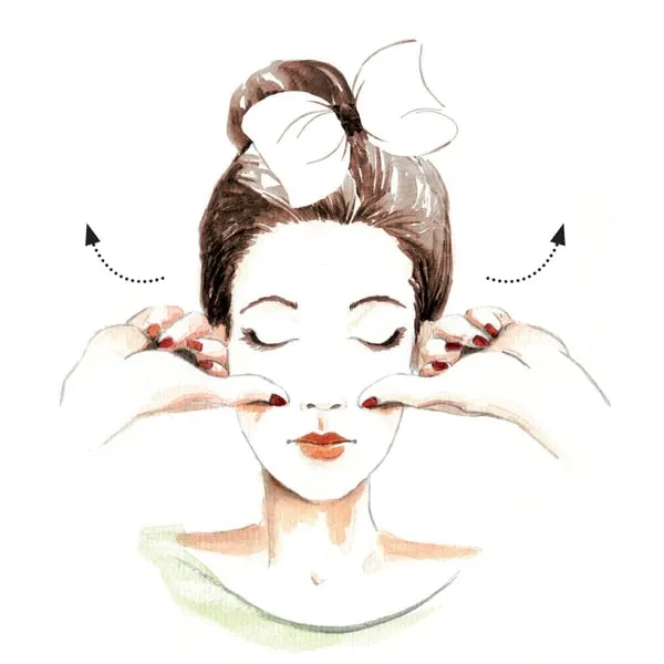 cách massage mặt căng đầy gò má