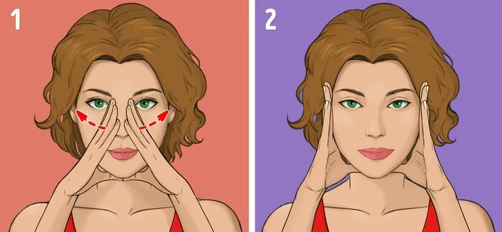 cách massage mặt thon gọn vùng chữ A