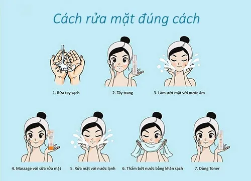 cach20rua20mat20dung20cach1 cách rửa mặt đúng cách cho da luôn tươi trẻ