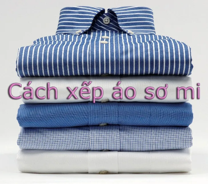 cách xếp áo sơ mi