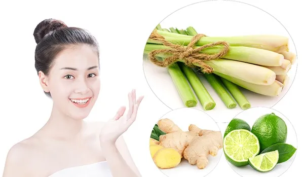cách xông mặt bằng sả và gừng